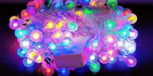 mu 102 multi color crystal ball fairy lights (60 ball)